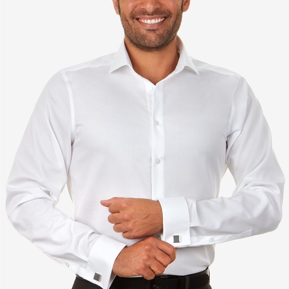 Calvin Klein Other - Calvin Klein Slim Tall Non-Iron white Long Sleeve Button Size 16